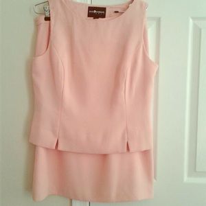 2 piece Skirt Set: Peachy Pink Size 12
